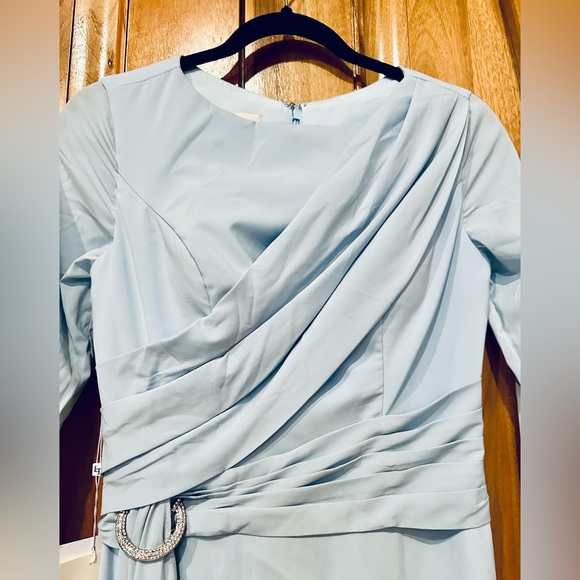 NWT - TS Couture - Ice-Blue Full-Length Formal Gown, 2 - Picture 4 of 15